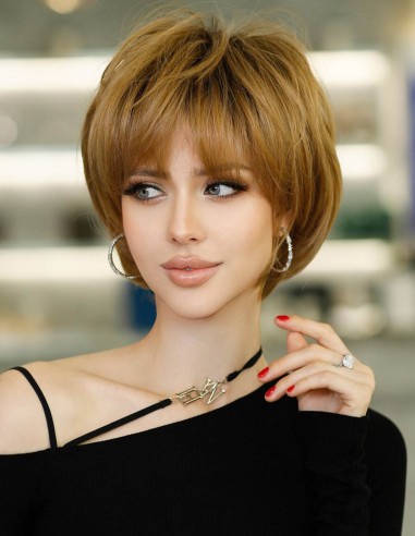 Peruca Naturala  KRYSS Saten Auriu