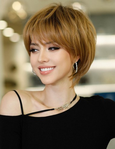 Peruca Naturala  KRYSS Saten Auriu