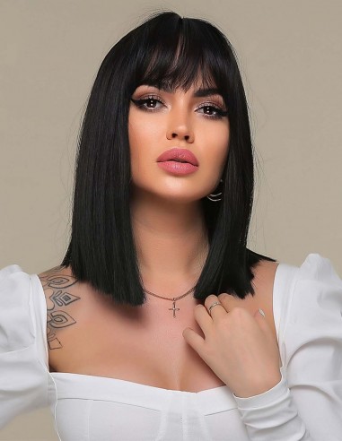 Peruca Naturala KARIDA Negru Intens