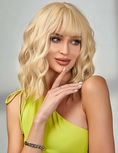 Peruca Naturala FIONA Blond Platinat