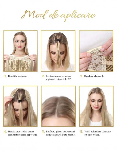 Extensii Semiperuca U-Tip Blond Opal 18