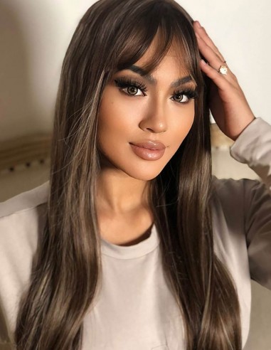 Peruca Naturala ALLEGRA Castaniu...