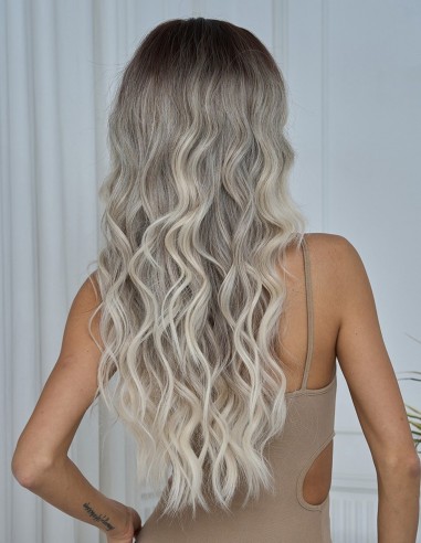 Peruca HIRAK Ombre Negru/Gray