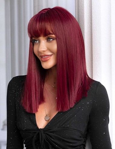 Peruca LISA Roscat Visiniu