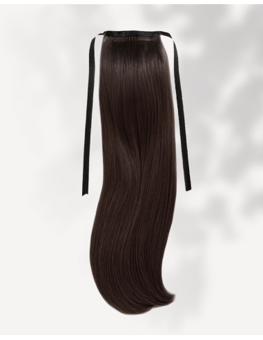 Coadă Păr Natural Saten Inchis 2