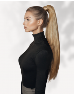 Coadă Păr Natural Blond...