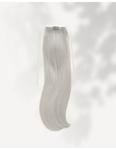 Coadă Păr Natural Silver Gray 2