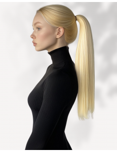 Coadă Păr Natural Blond...