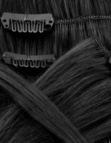 Extensii Clip-On Negru Intens 1