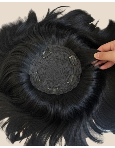 Topper pentru Alopecie Negru Intens Topper pentru Alopecie Negru Intens