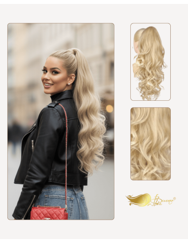 Coadă de păr Ondulată Blond Auriu 70 cm Coadă de păr Ondulată Blond Auriu 70 cm