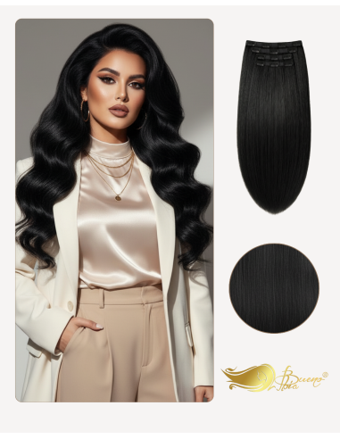 Extensii Clip-On Negru Intens 1