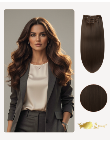 Extensii Clip-On Saten Inchis 2