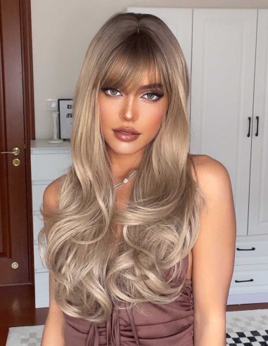 Peruca AMANI Ombre Saten Mediu/Blond...