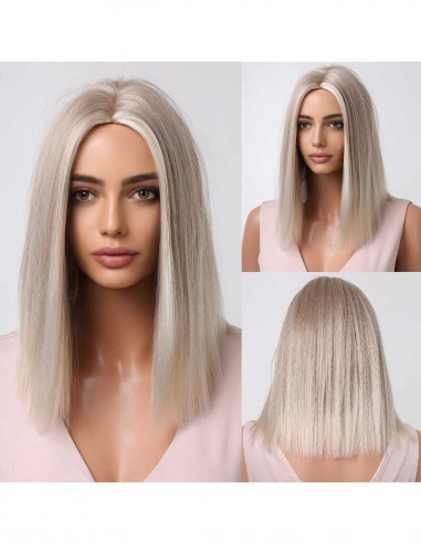 Peruca CYBILL Balayage White Blonde/...