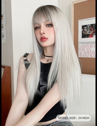 Peruca ADANIA Blond Cenusiu