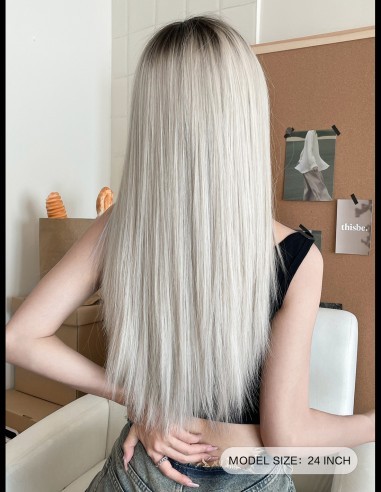 Peruca ADANIA Blond Cenusiu