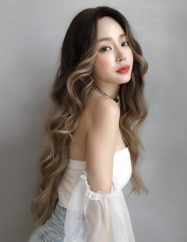 Peruca TYSA Ombre Saten Inchis/Blond...