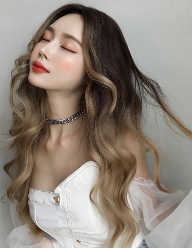 Peruca TYSA Ombre Saten Inchis/Blond...