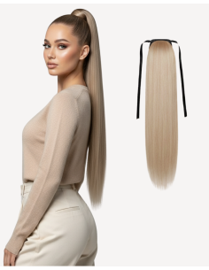 Coadă Păr Natural Blond...