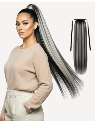 Coadă Păr Natural Suvitat 1-GRAY