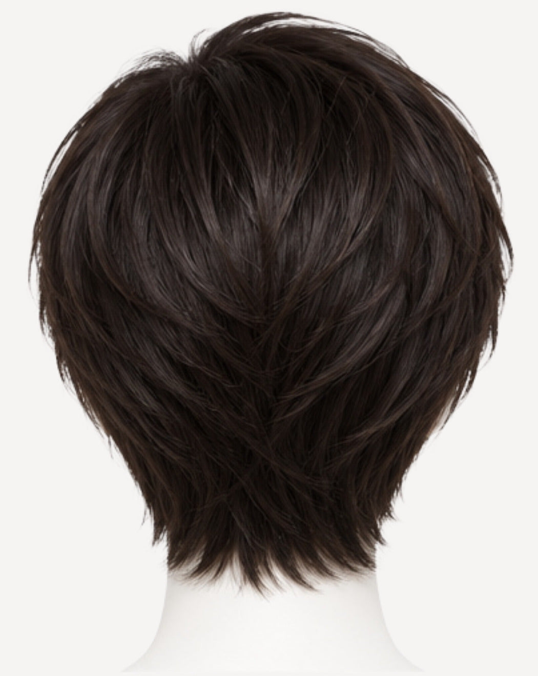 Perucă profesională Front Lace păr natural Șaten Închis 15 cm BuenoBia