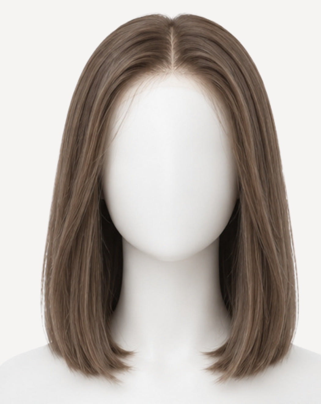 Perucă profesională Front Lace păr natural Șaten Deschis 40 cm BuenoBia