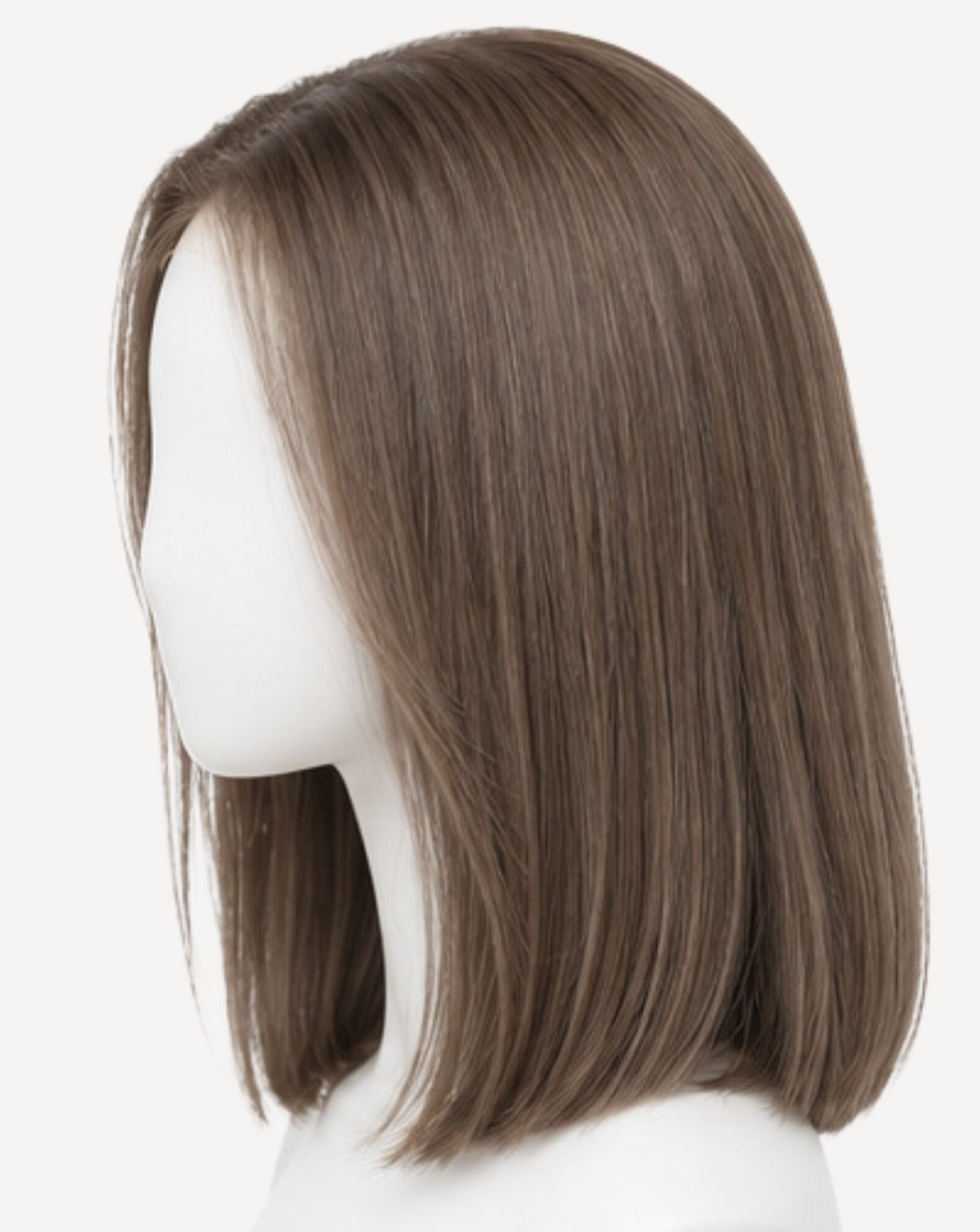 Perucă profesională Front Lace păr natural Șaten Deschis 40 cm BuenoBia