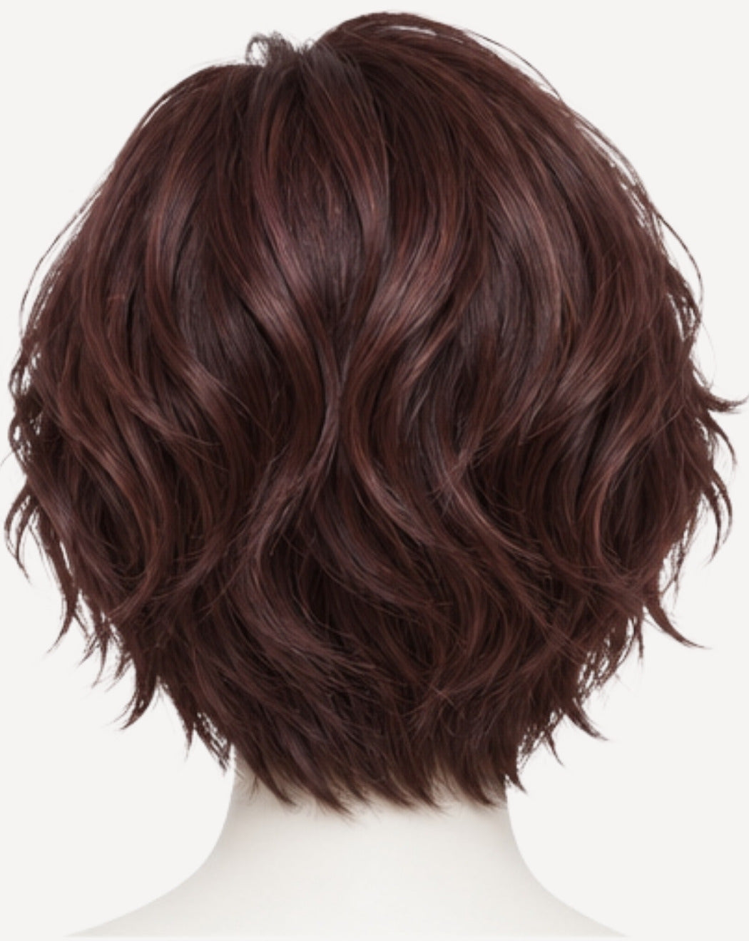 Perucă profesională Front Lace păr natural Castaniu Roșcat 30 cm BuenoBia