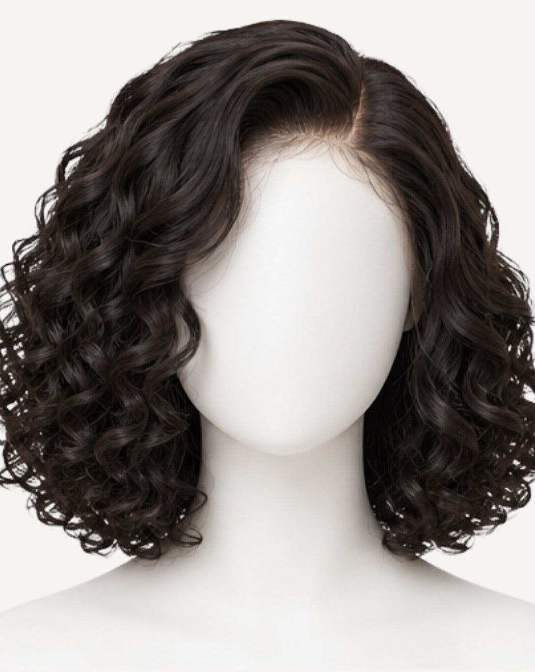 Perucă profesională Front Lace păr natural Brunet Natural 40 cm BuenoBia
