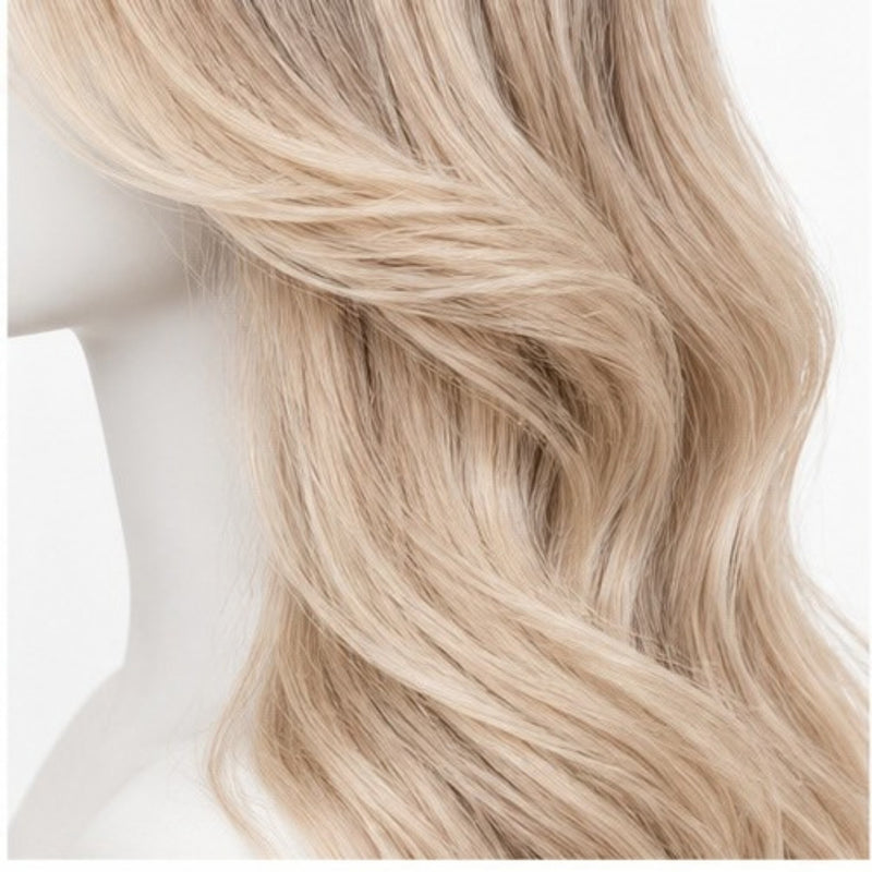 Detaliu lateral - Balayage Blond Bej 75 cm BuenoBia