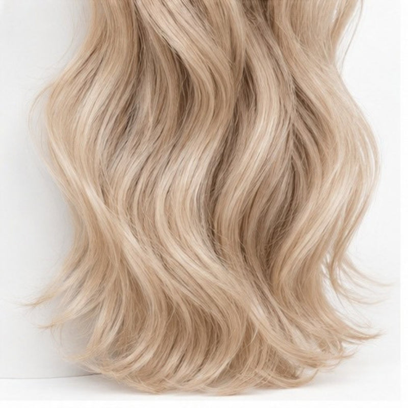Detaliu spate - Balayage Blond Bej 75 cm BuenoBia