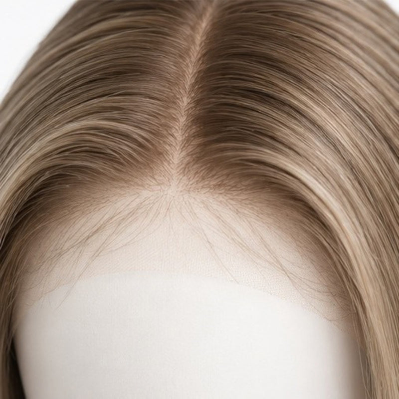 Detaliu Front Lace - Blond Bej Cenușiu 45 cm BuenoBia