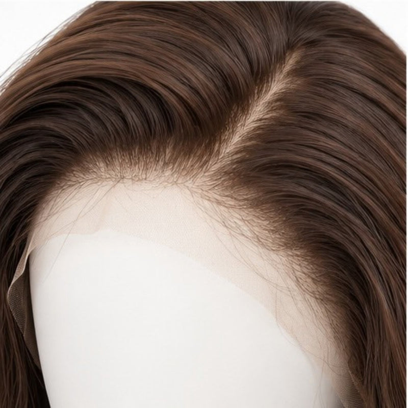Detaliu Front Lace - Șaten Ciocolată Cald 70 cm BuenoBia