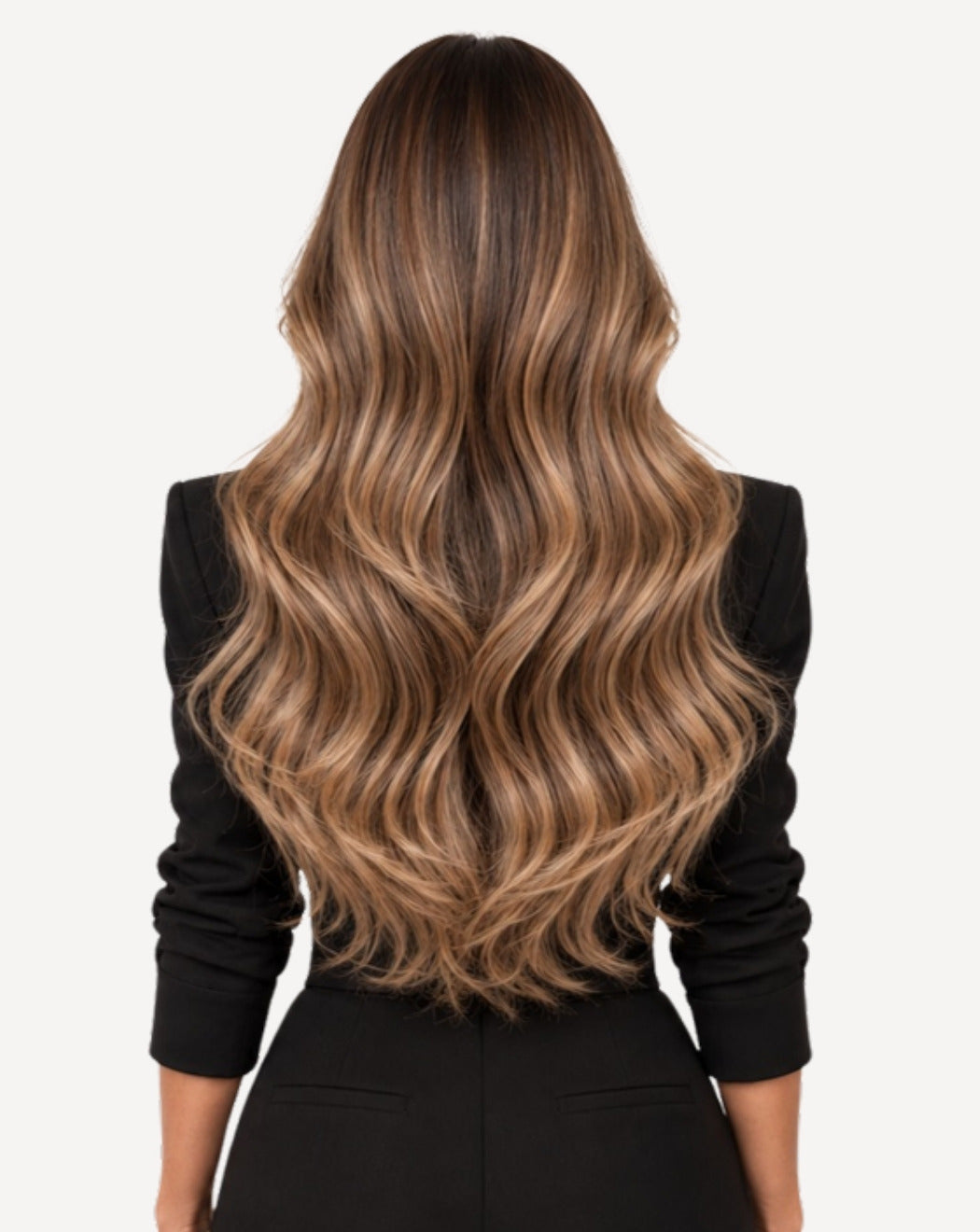 Balayage Blond cu Rădăcină Închisă 70 cm - Perucă Front Lace BuenoBia