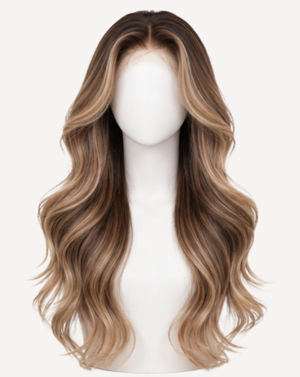 Balayage Blond cu Rădăcină Închisă 70 cm - Perucă Front Lace BuenoBia