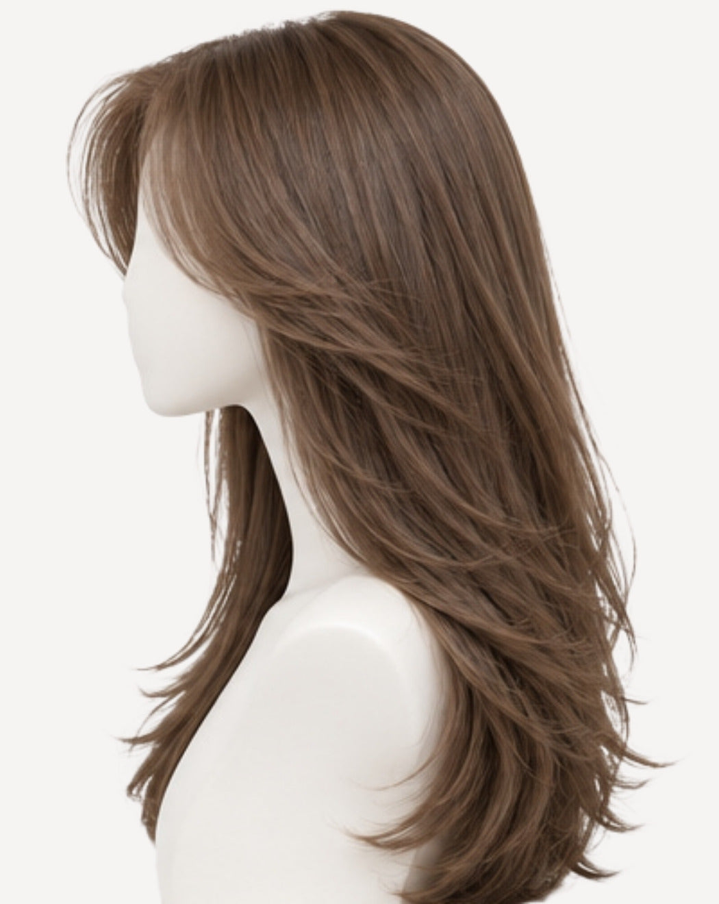 Șaten Deschis Auriu 60 cm - Perucă Front Lace BuenoBia
