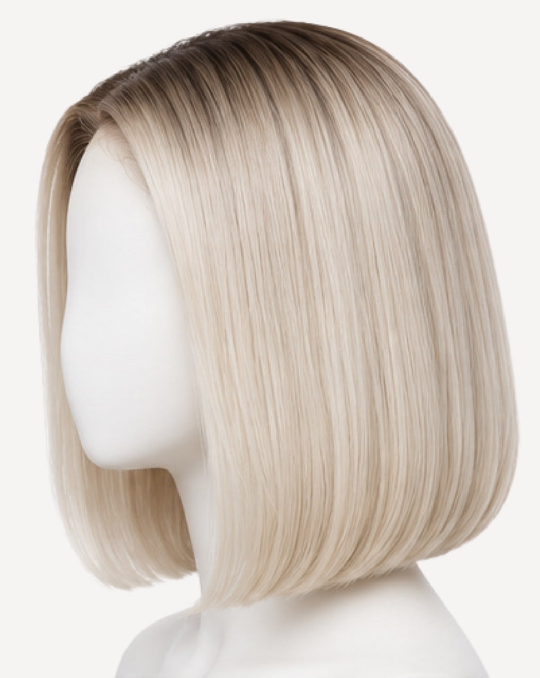 Blond Platinat cu Rădăcină 35 cm - Perucă Front Lace BuenoBia