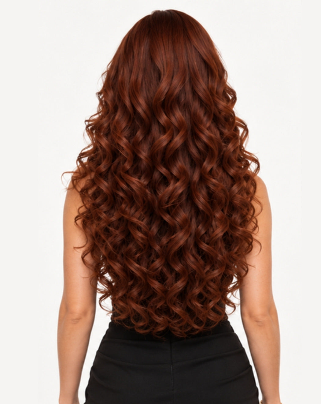 Roșcat Arămiu Intens 80 cm - Perucă Front Lace BuenoBia