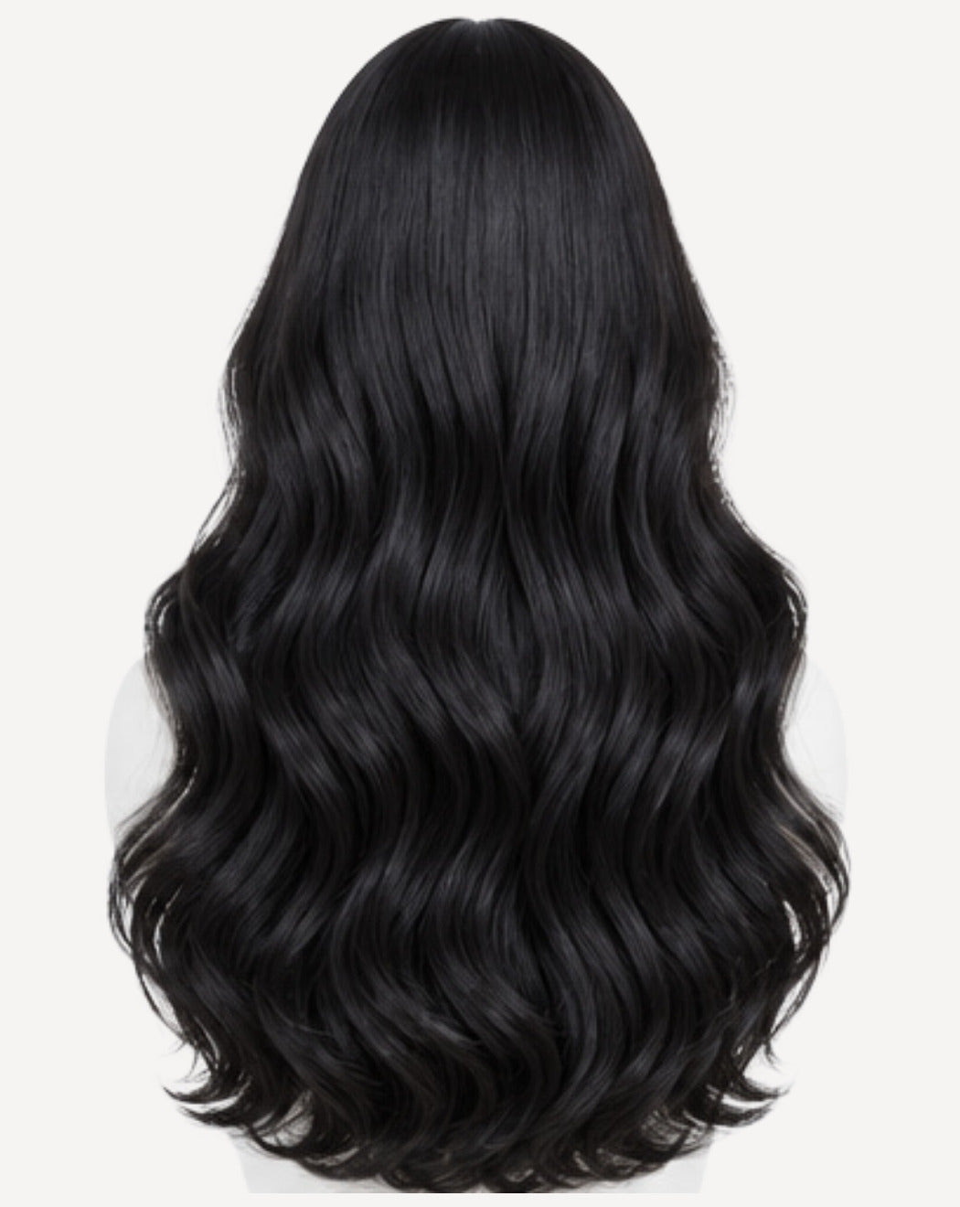 Negru Natural 75 cm - Perucă Front Lace BuenoBia