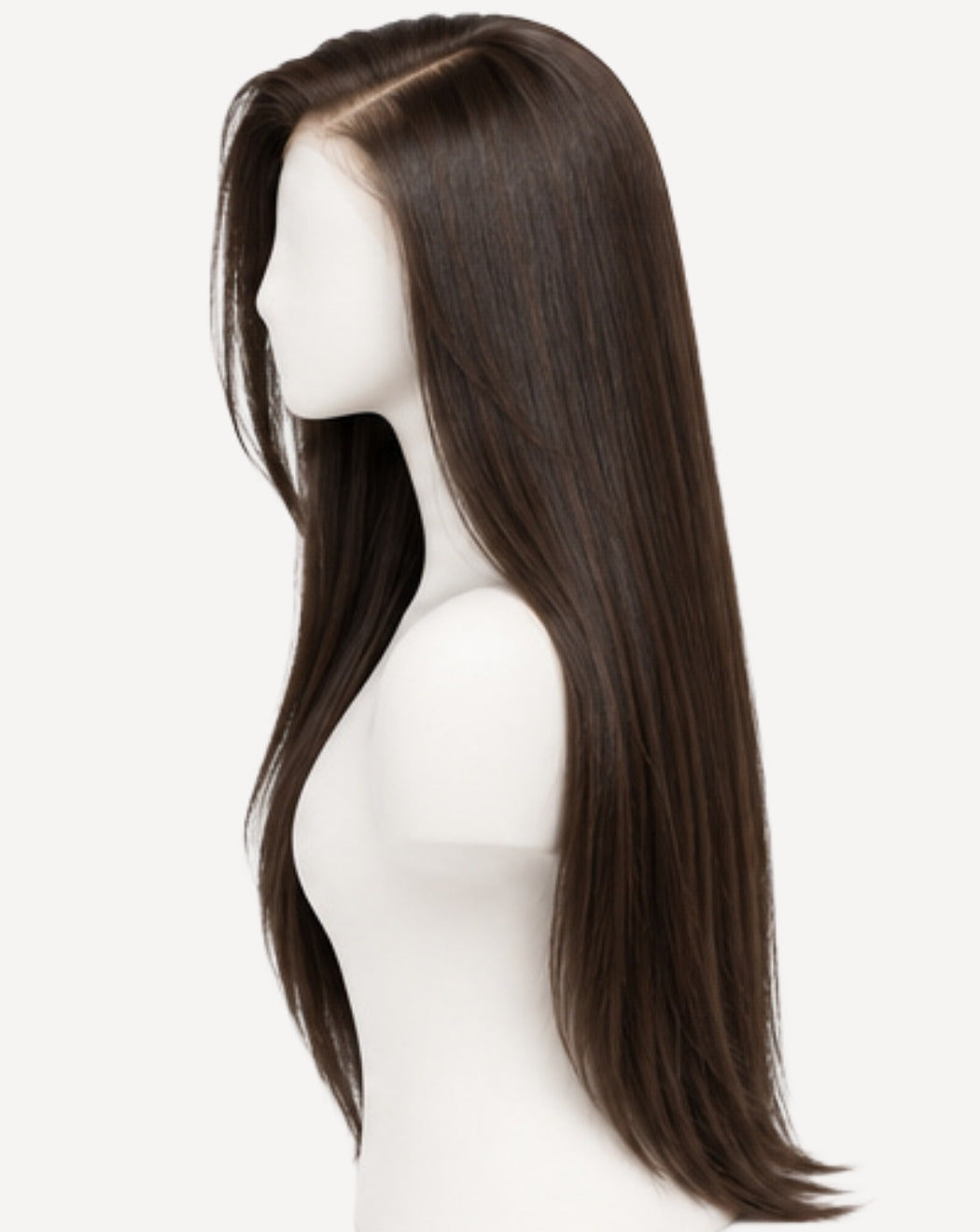 Șaten Închis 80 cm - Perucă Front Lace BuenoBia