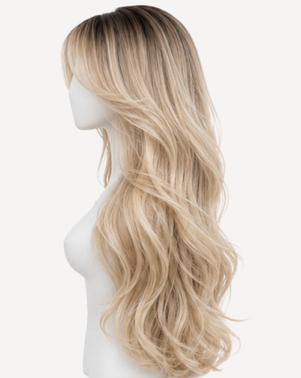 Blond Ombré cu Rădăcină 75 cm - Perucă Front Lace BuenoBia
