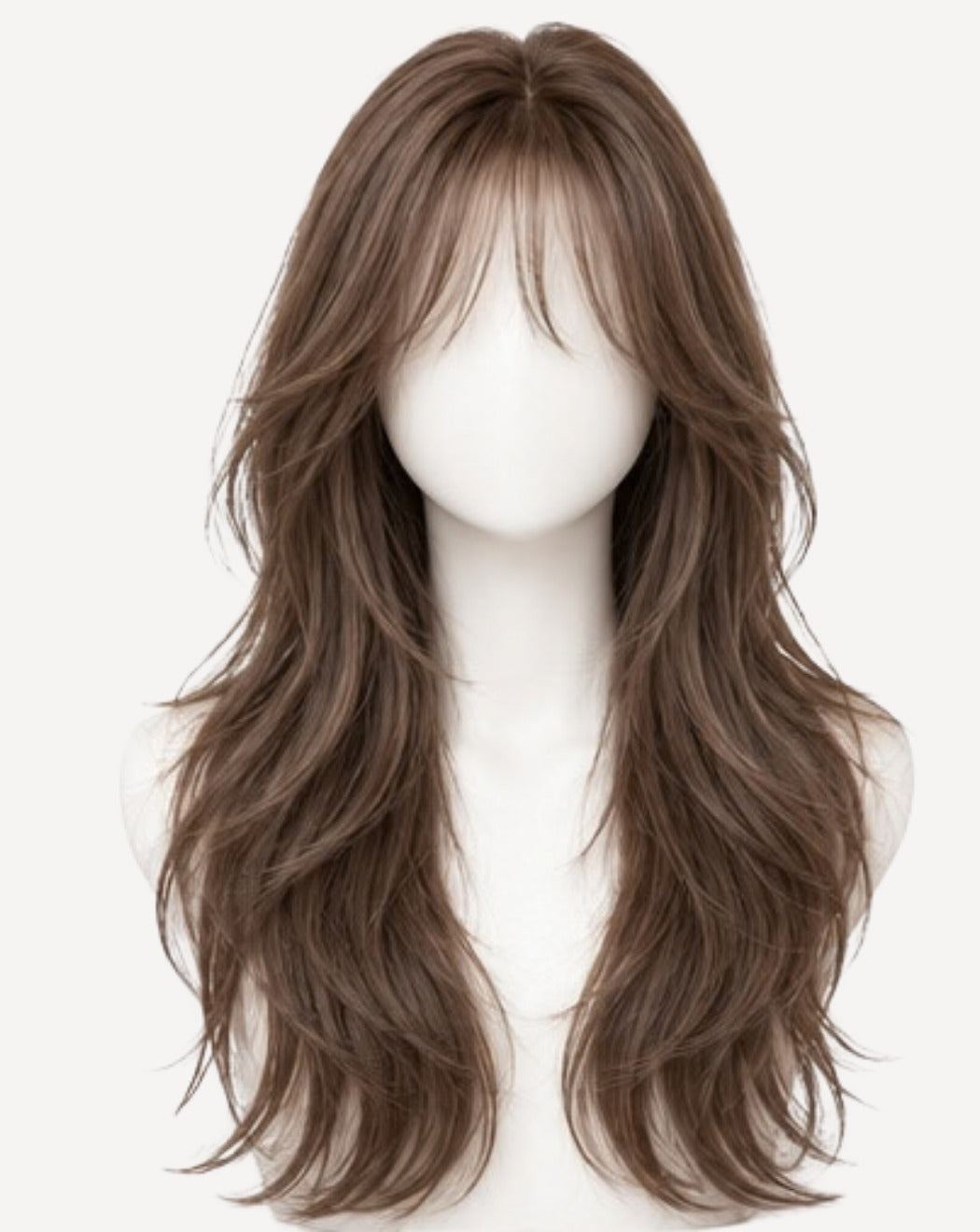 Șaten Ciocolată Deschis 70 cm - Perucă Front Lace BuenoBia