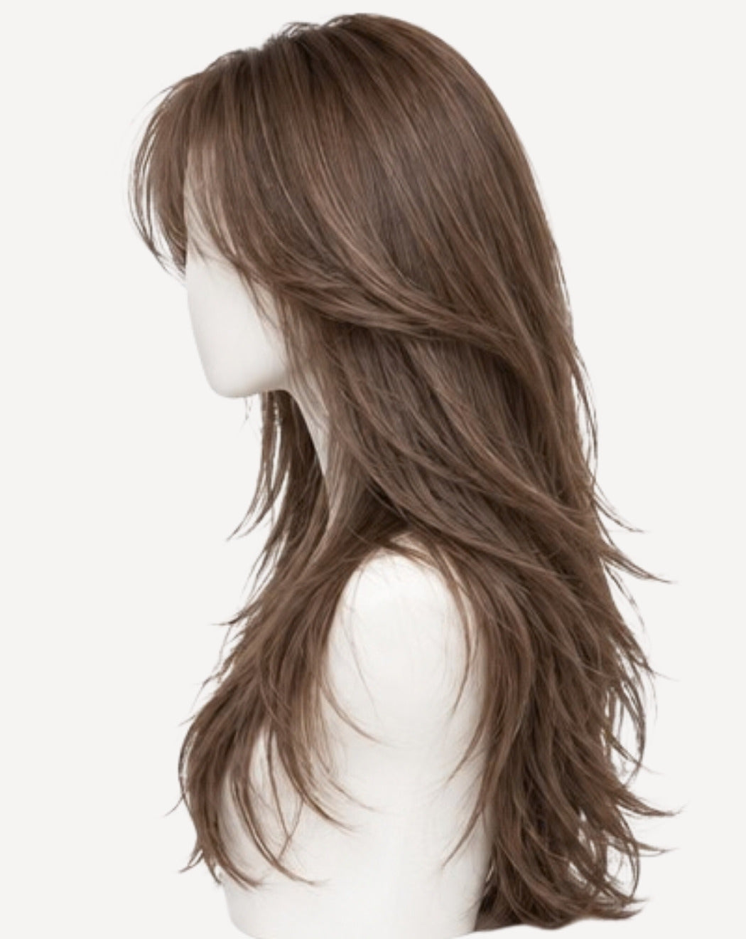 Șaten Ciocolată Deschis 70 cm - Perucă Front Lace BuenoBia