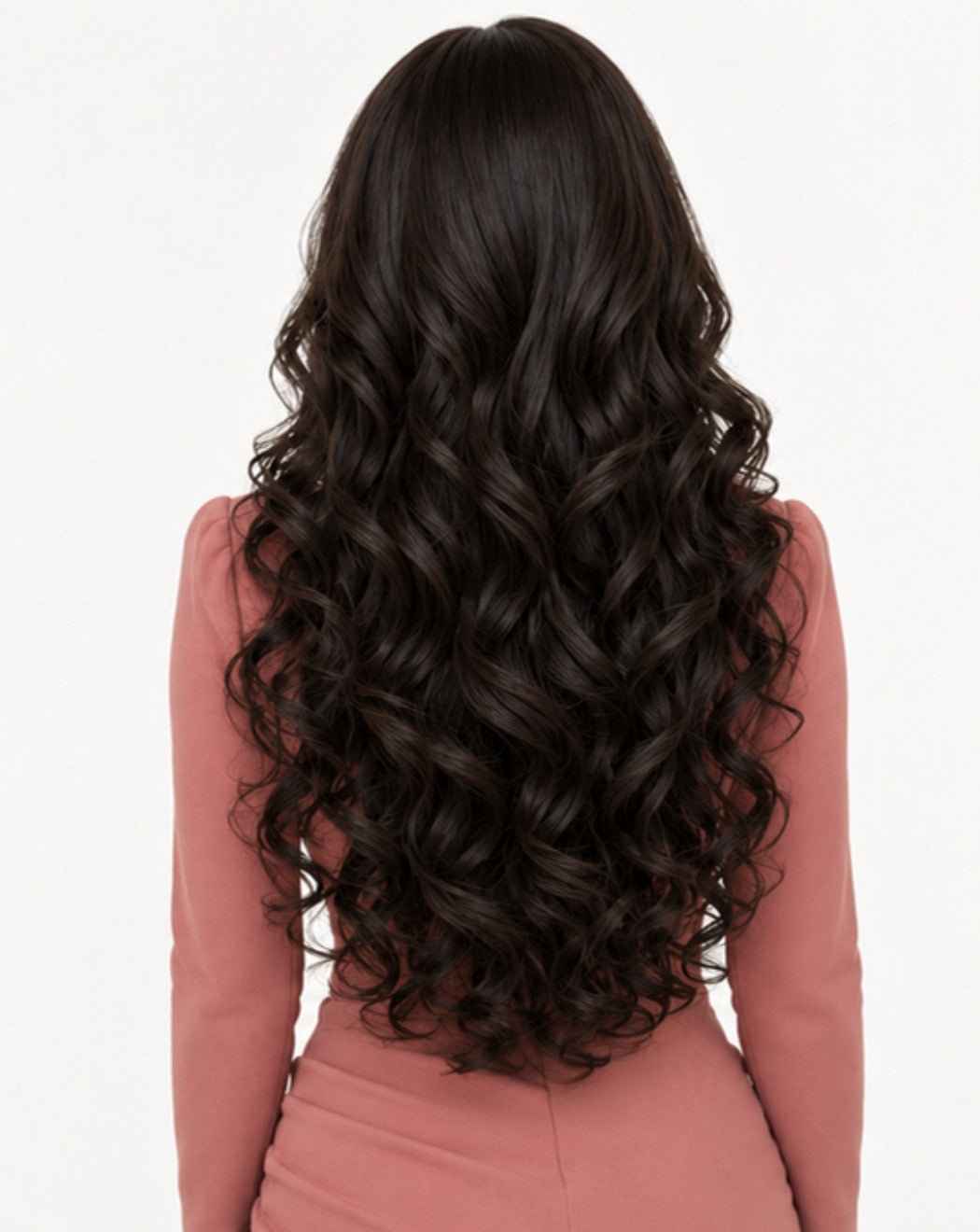 Brunet Închis 80 cm - Perucă Front Lace BuenoBia