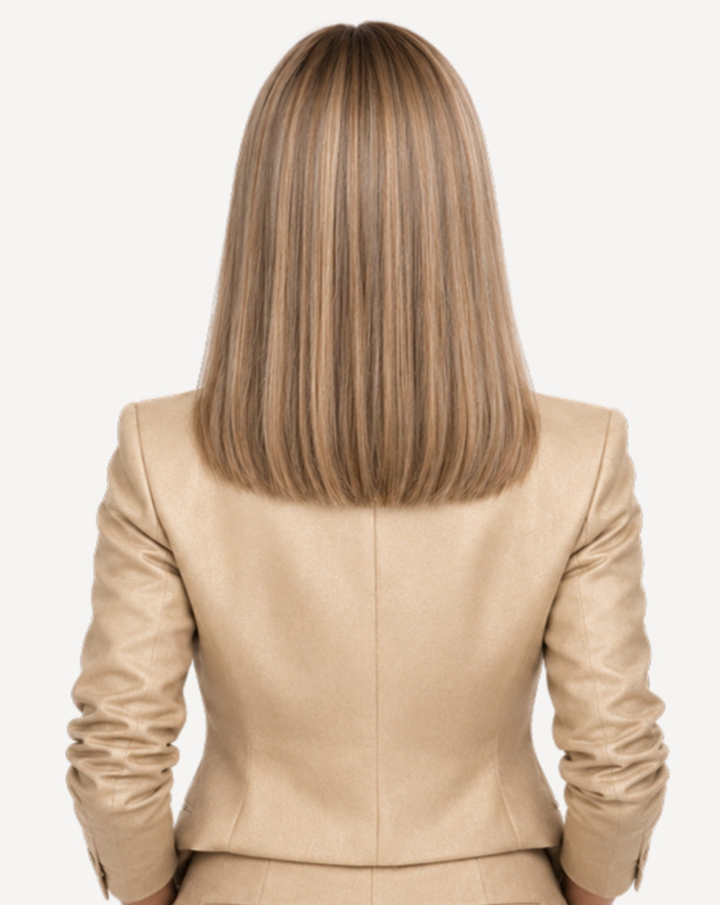 Blond Bej Cenușiu 45 cm - Perucă Front Lace BuenoBia