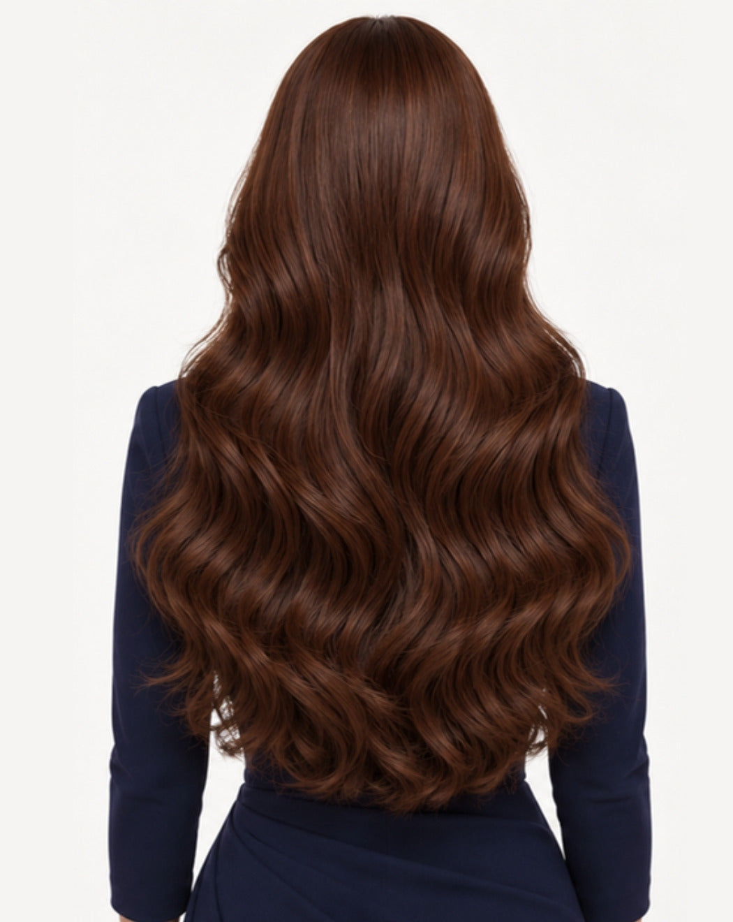 Castaniu Ciocolată 75 cm - Perucă Front Lace BuenoBia