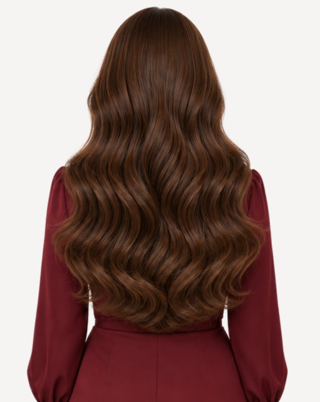 Șaten Ciocolată Cald 70 cm - Perucă Front Lace BuenoBia