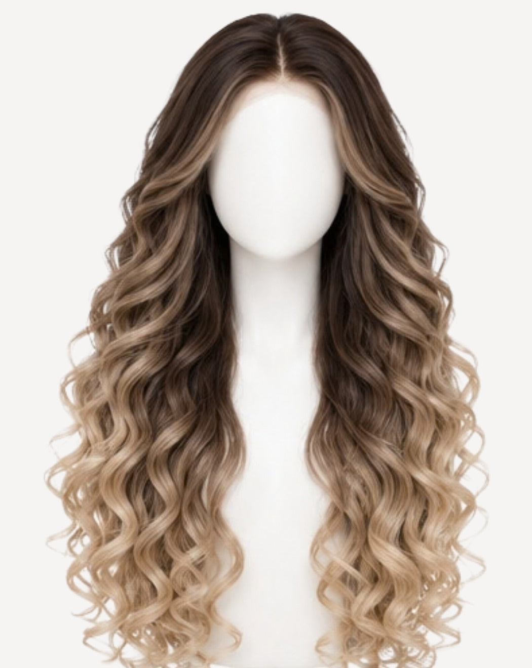 Balayage Șaten cu Blond 80 cm - Perucă Front Lace BuenoBia