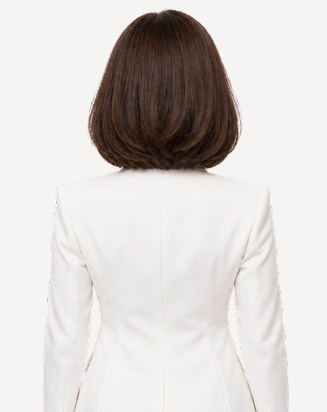 Șaten Închis 35 cm - Perucă Front Lace BuenoBia